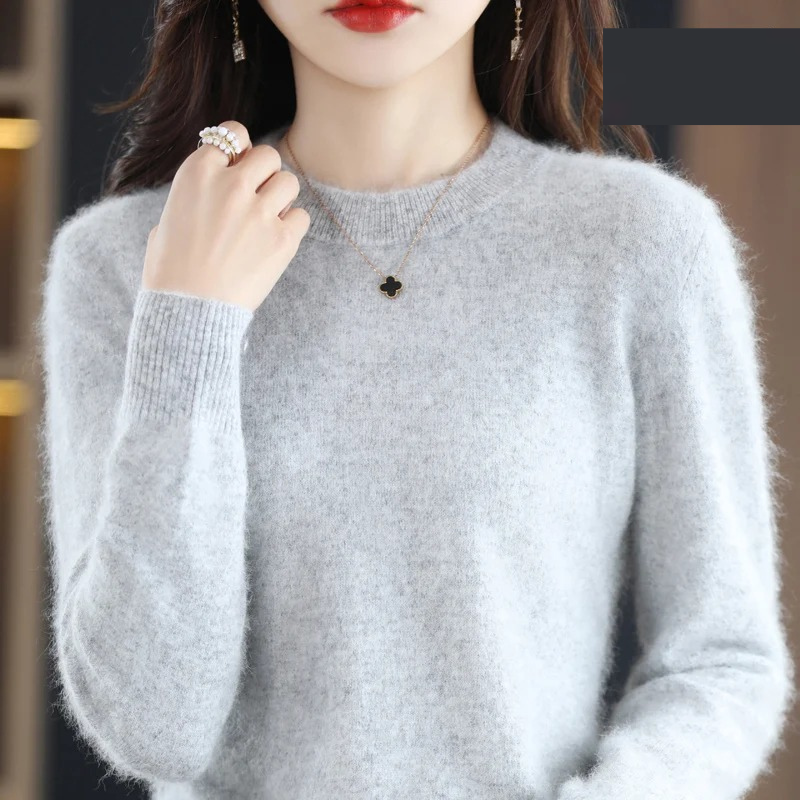 Valenzora | Damen Kaschmirpullover, luxuriöser Rundhals, weich & modisch