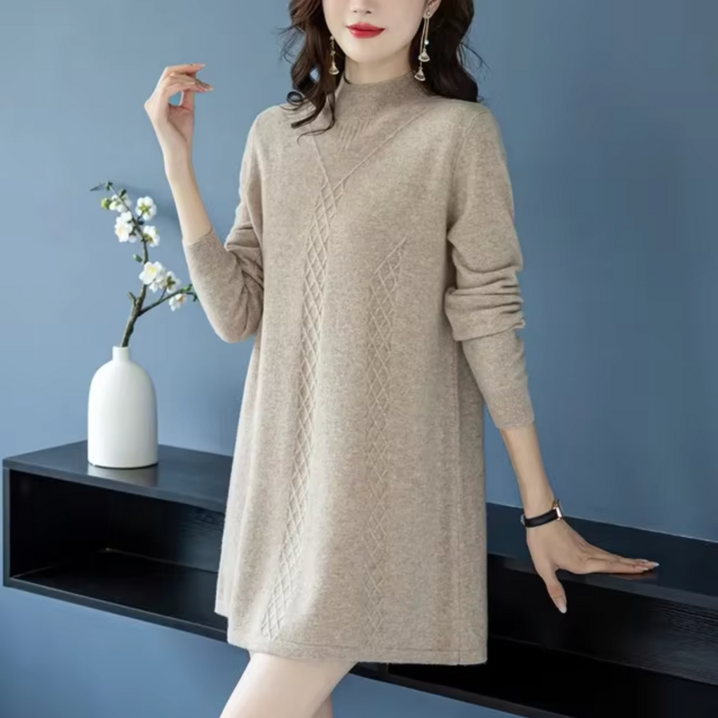 – Knit sweater dress