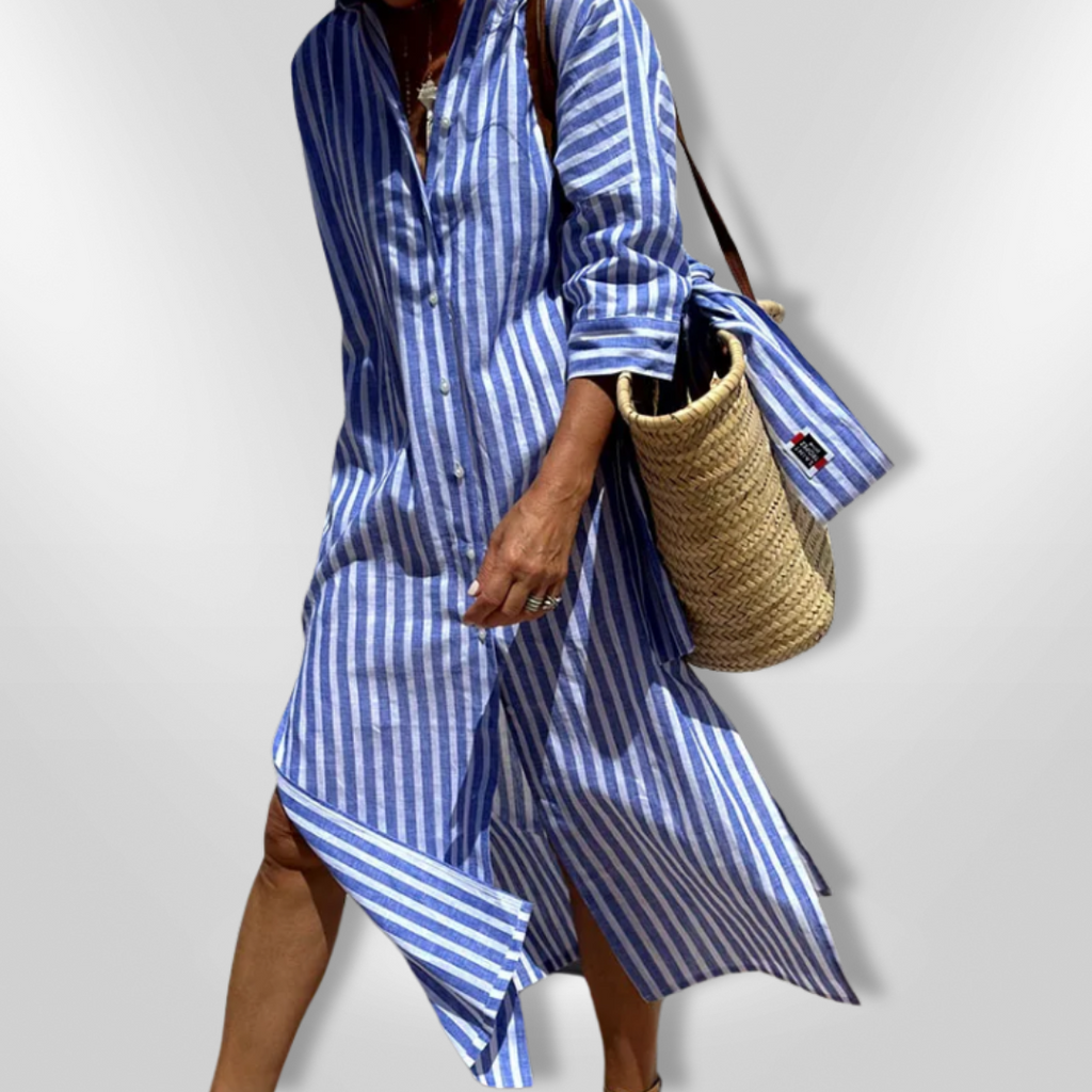 Valenzora | Striped shirt dress