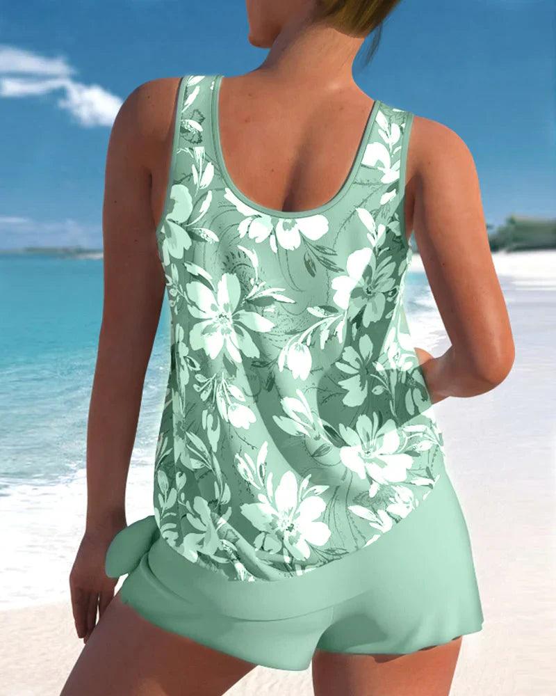 Valenzora | Tankini Swimsuit Stylish Two-Piece Swimsuit Set