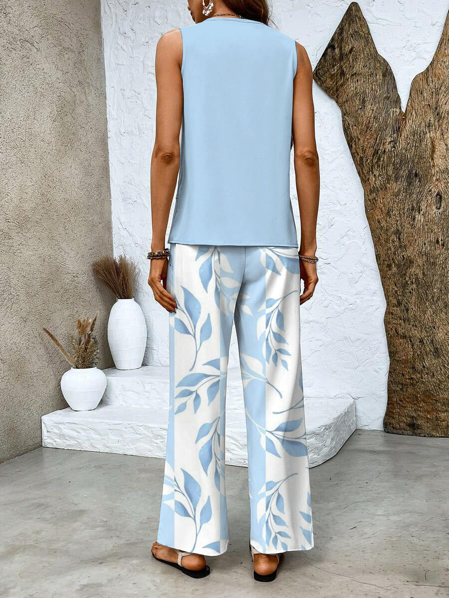 Valenzora | Stylish floral top and pants set