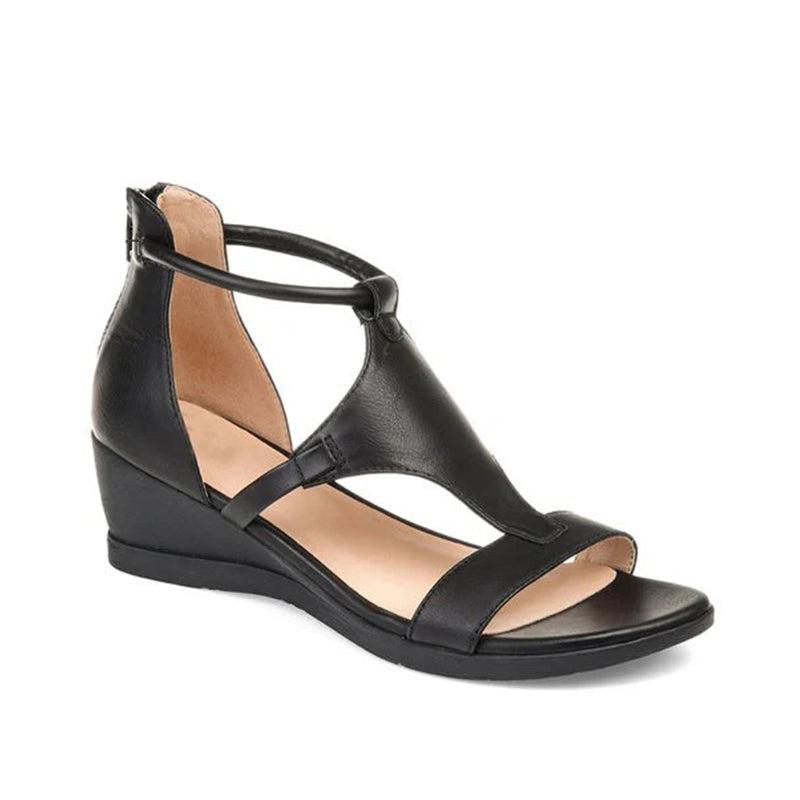 Valenzora | Women's sandal with raised heel and ankle strap