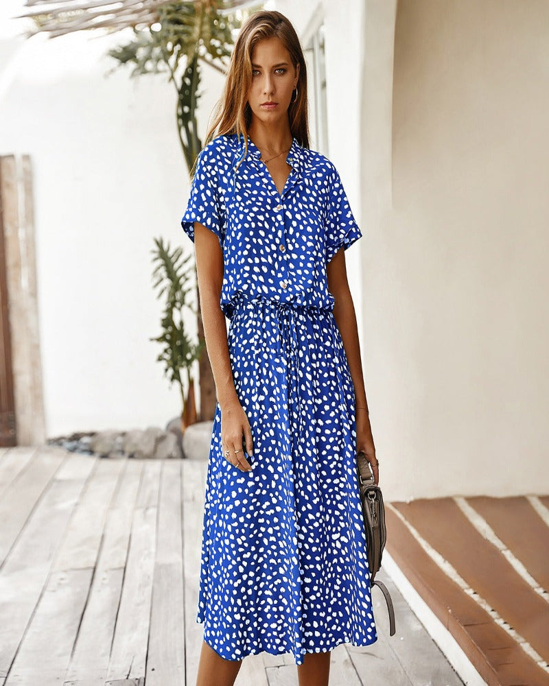 Valenzora | Women's Midi Shirt Dress