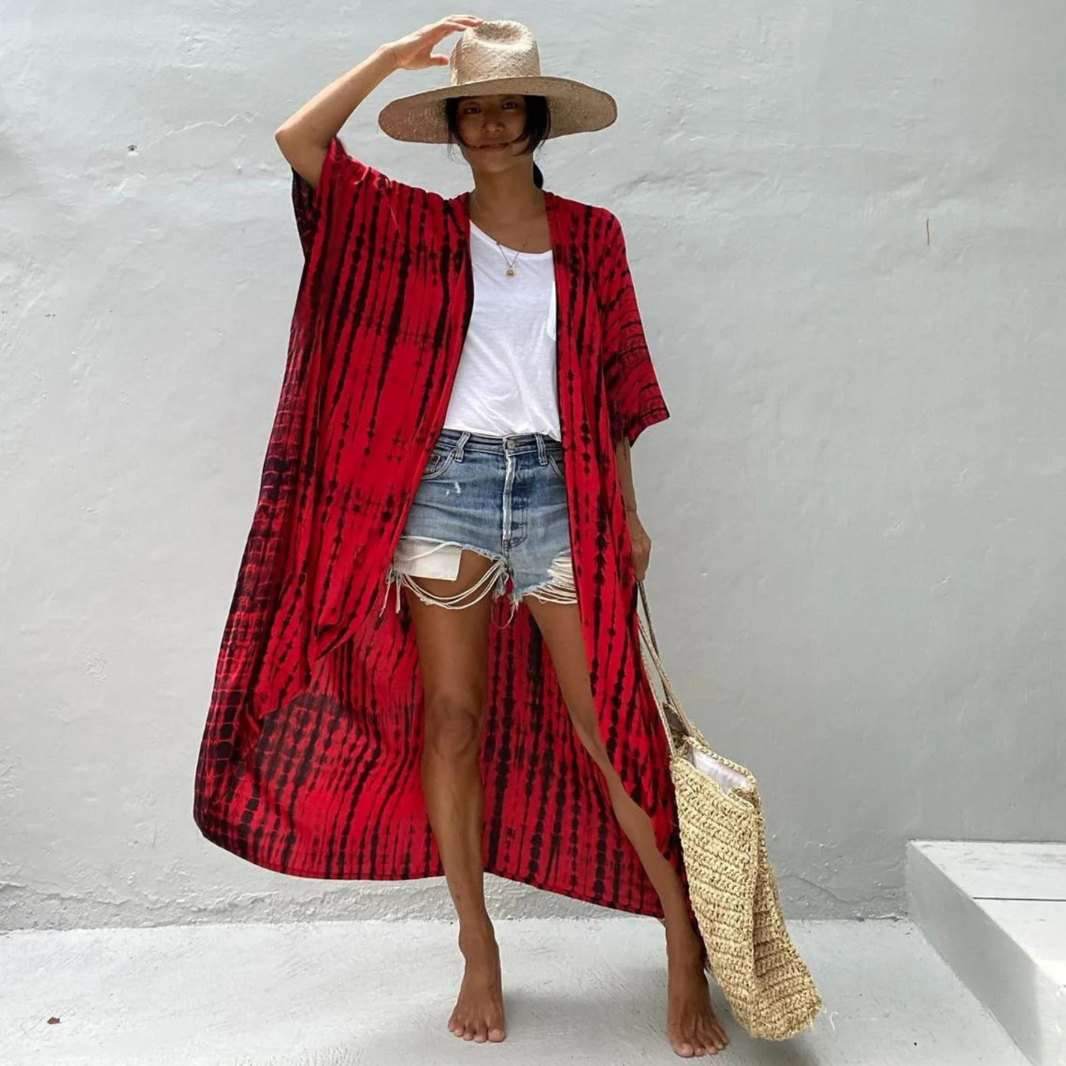 Valenzora | Summer Print Kimono for Women