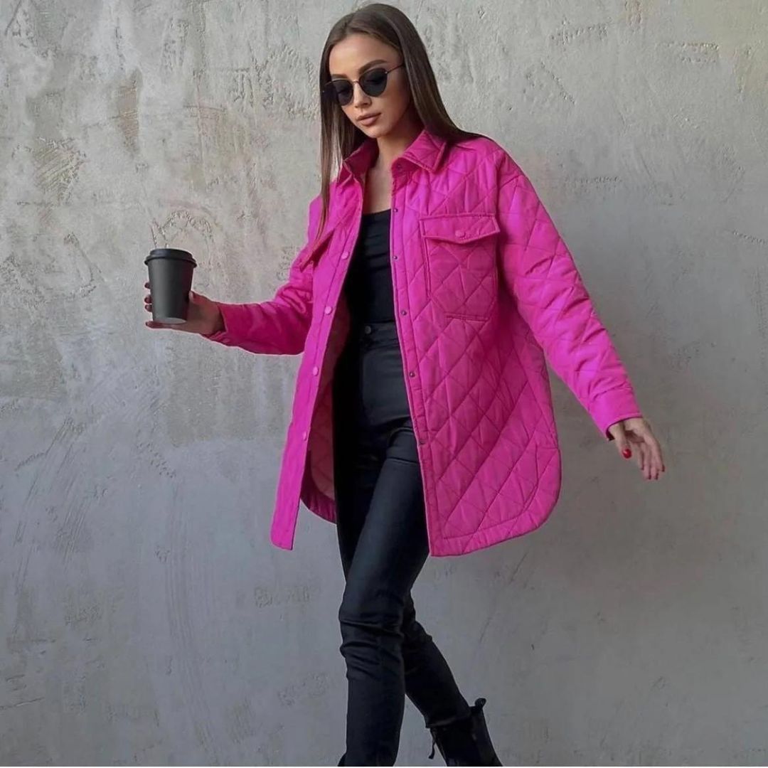 Steppjacke mit Druckknöpfen