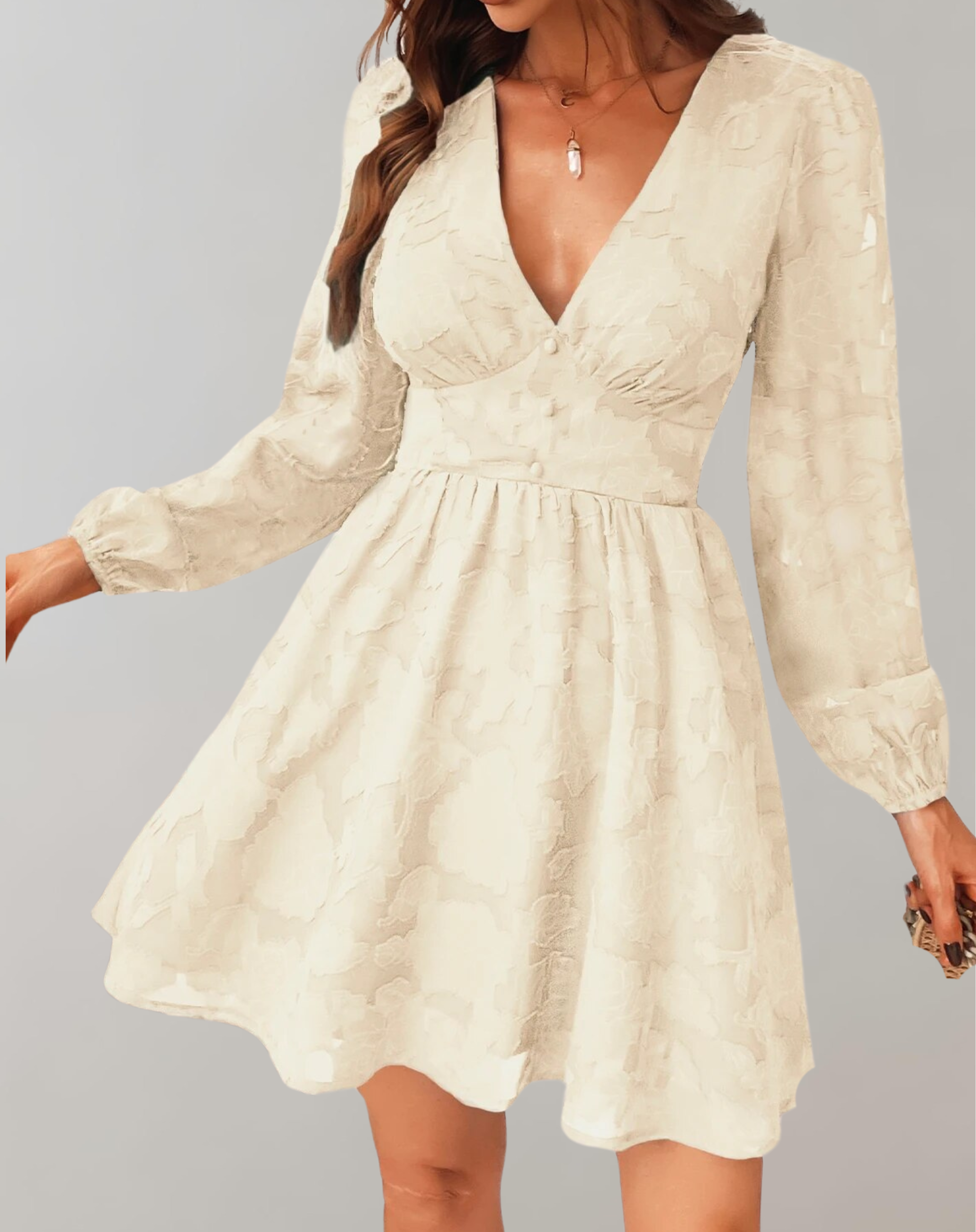 Valenzora | V-neck mini dress