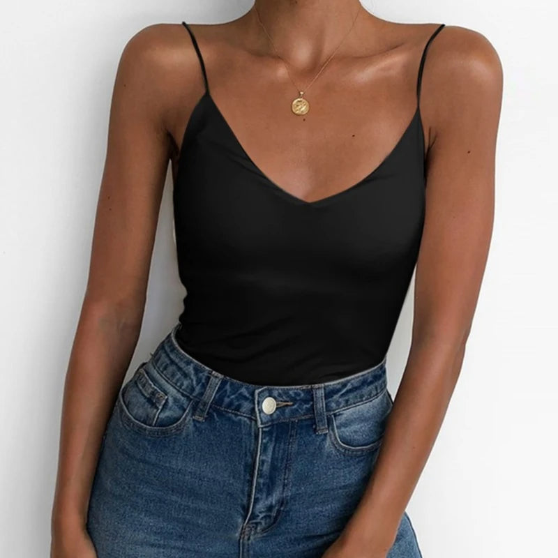 Valenzora | V-neck Spaghetti Top