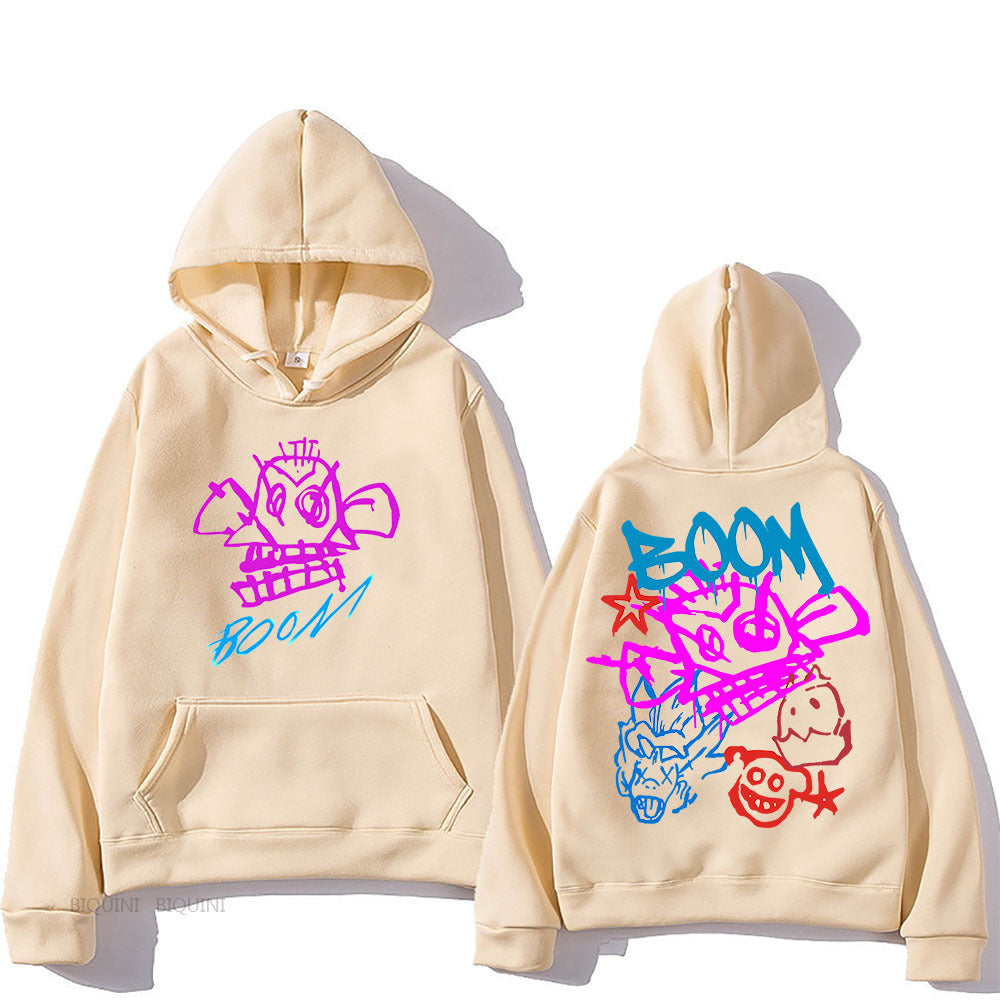 Valenzora | Arcane Jinx Cartoon Langarm-Kapuzenpullover
