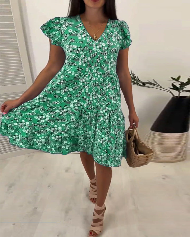 Valenzora | Frisches Sommerkleid mit Blumenmuster