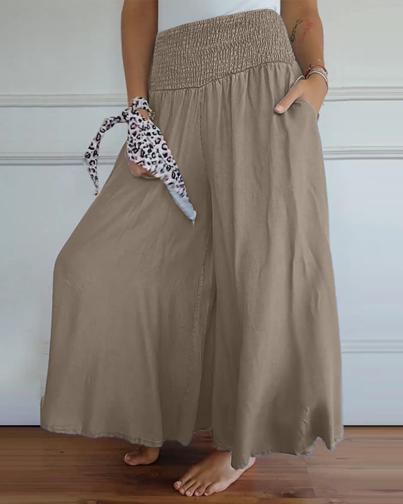 Valenzora | Hose mit elastischem Bund und weitem Bein