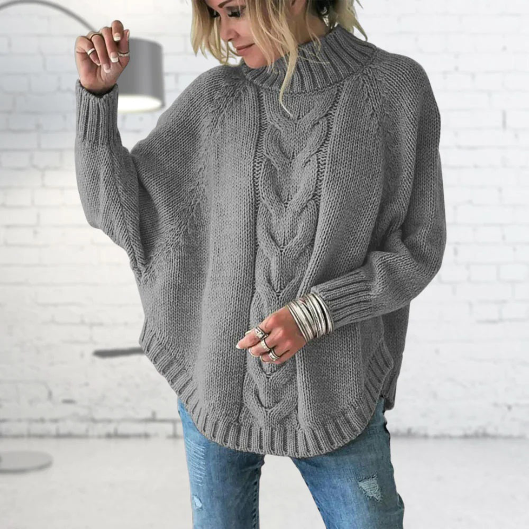 Valenzora – Grobgestrickter Rollkragenpullover für Damen