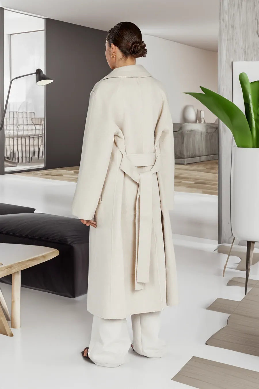 Valenzora Trench Coat | Stylish long women's trench coat in an oversized style