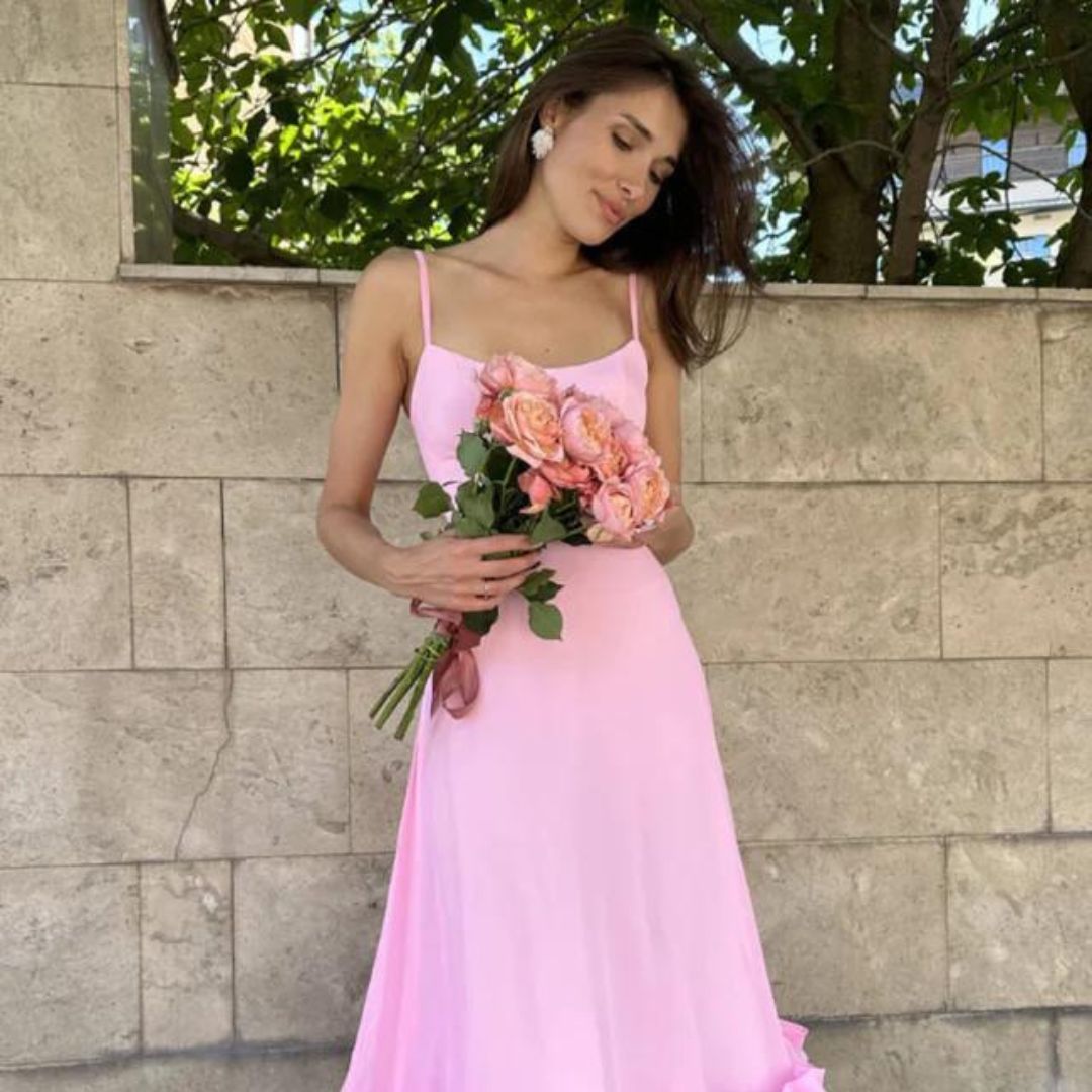 Valenzora | Ruffled bustier midi dress