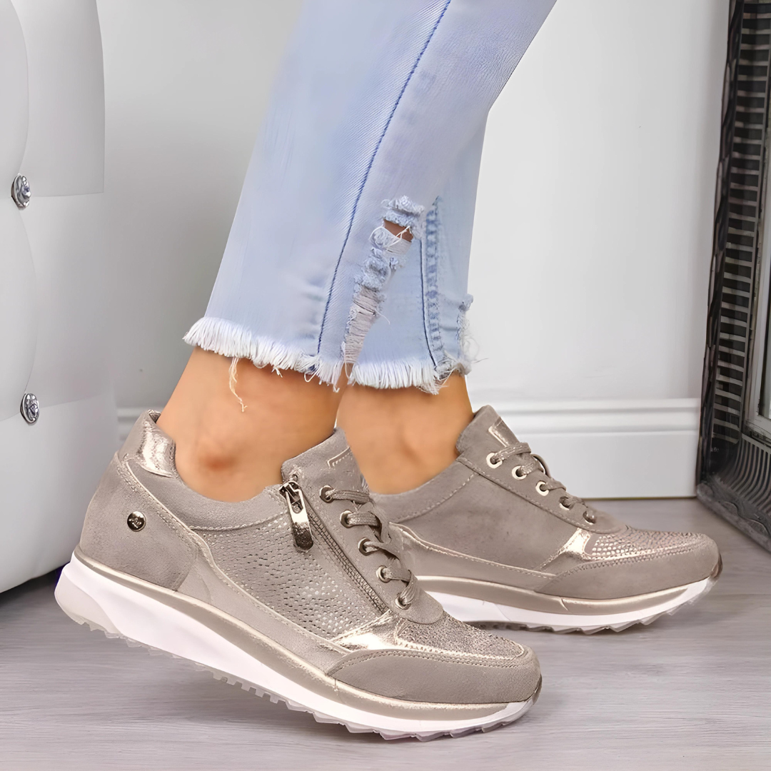 Valenzora - Glamouröse, bequeme Freizeitsneaker | Sportlich-schicke Sneaker