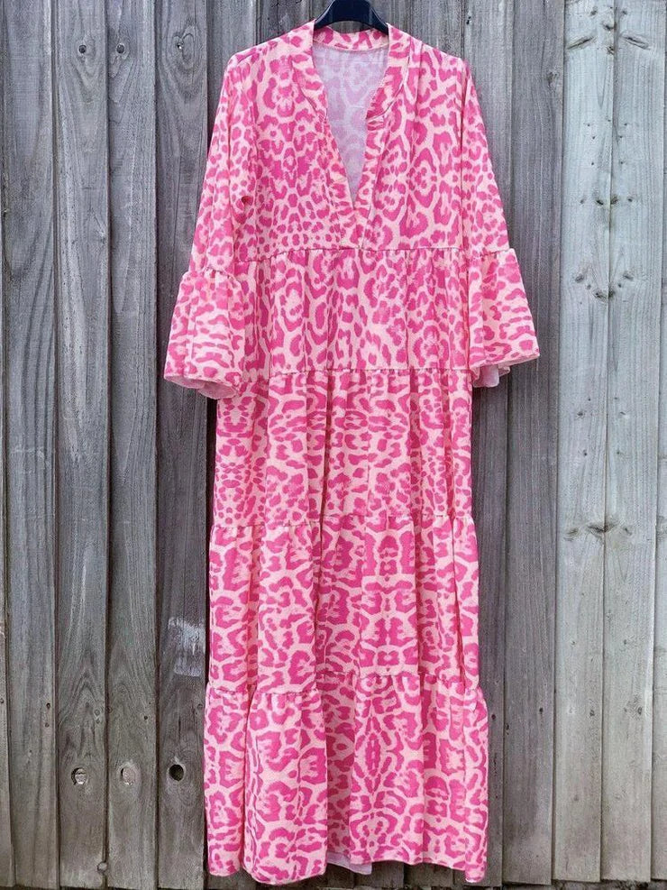 Valenzora | Stylish summer dress with leopard print