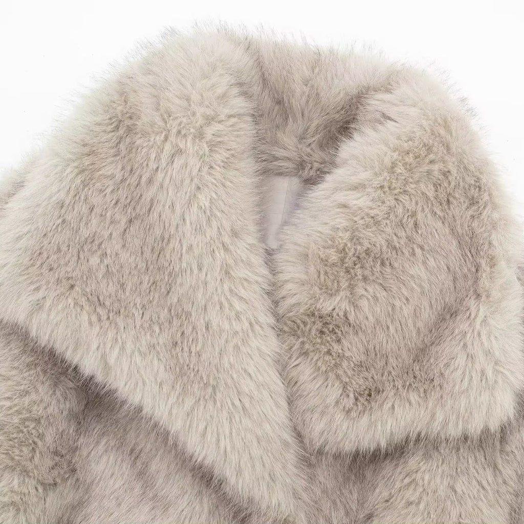 Valenzora | Fluffy Fur Jacket for Winter