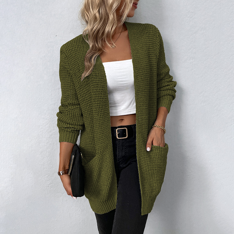 Gemütliche & praktische Strickjacke