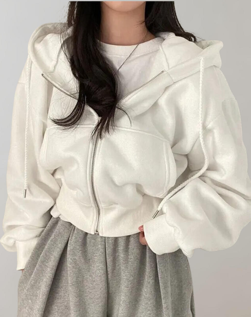 Valenzora - Women's Solid Hooded Sweatshirt