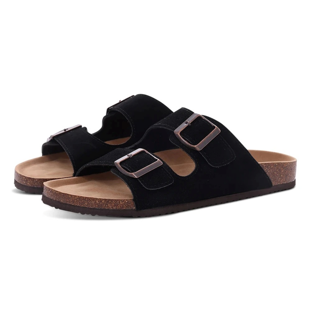 Valenzora | Wildleder-Sandalen für Damen mit doppelter Riemenführung