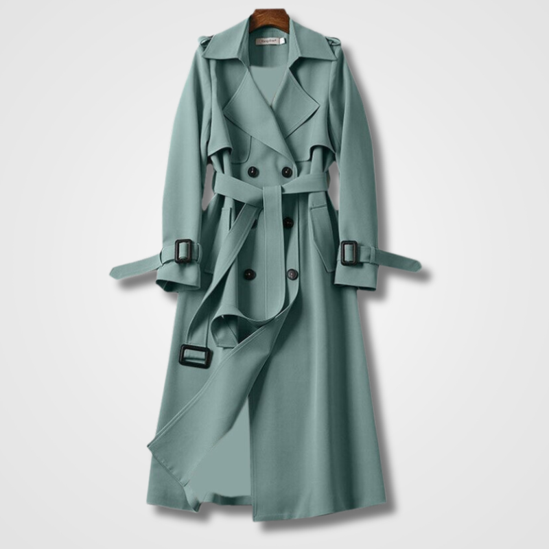 Valenzora | Casual Long Trench Coat With