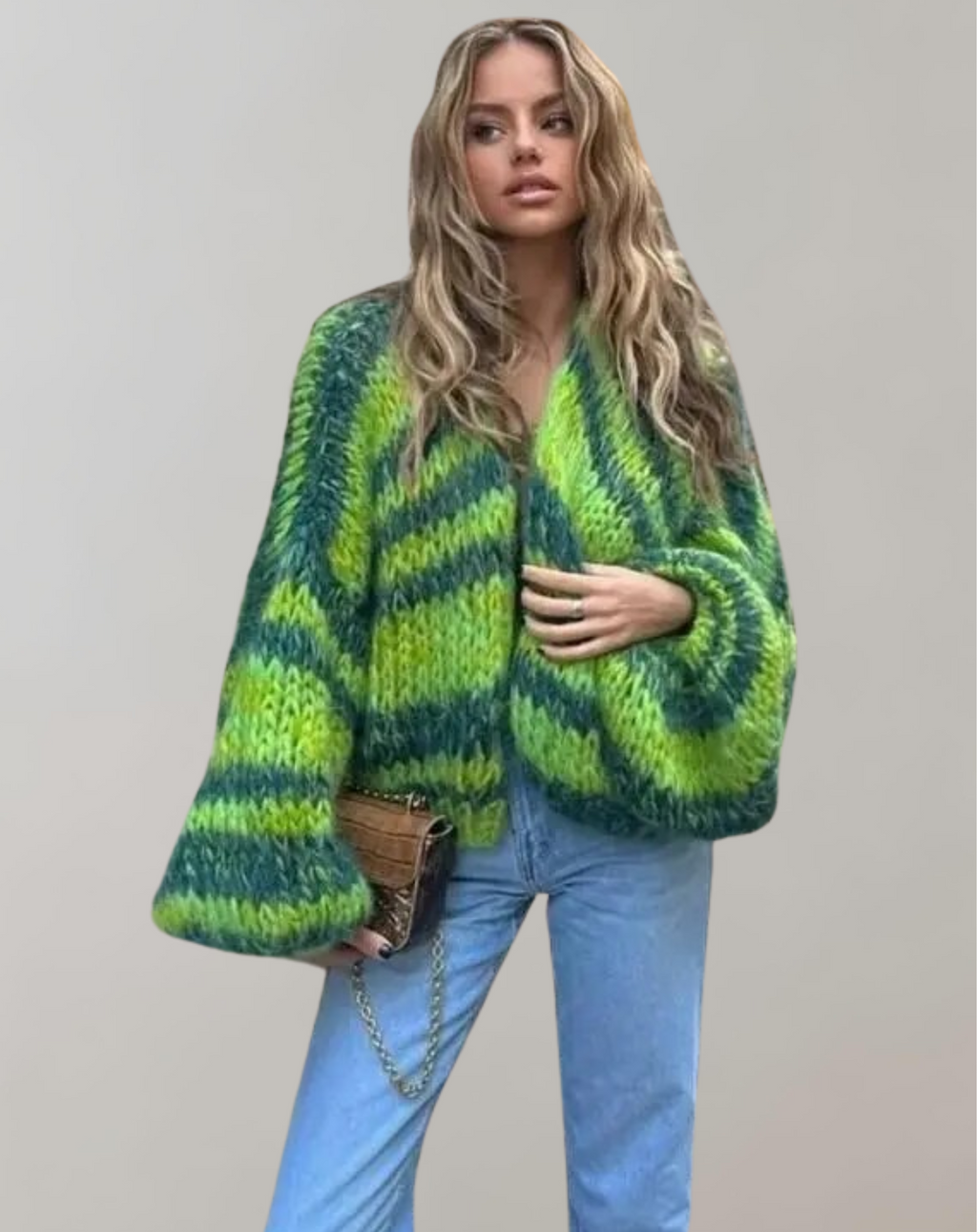 Valenzora | Oversized und bunter Cardigan