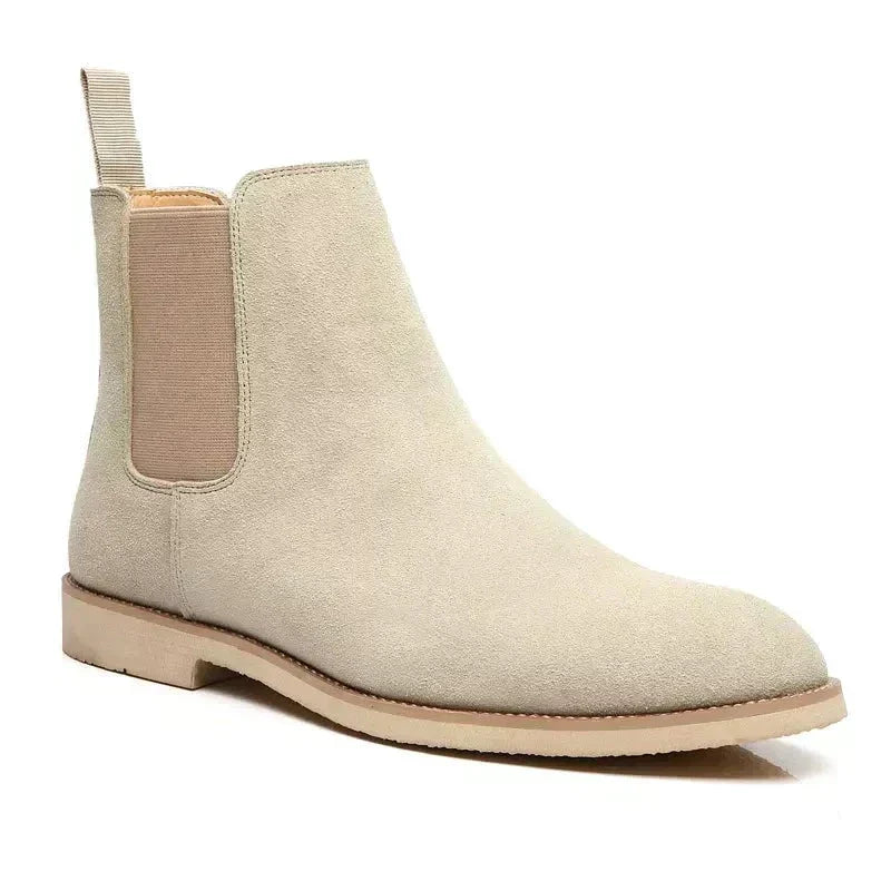 Valenzora | Luxury Calf Suede Chelsea Boots with Leather Insole