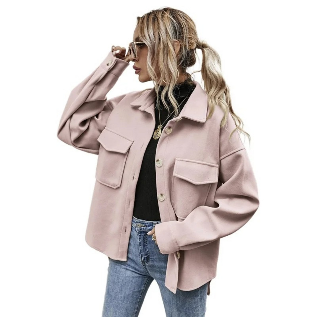 Valenzora | Buttoned Jacket with Chest Pockets for Women