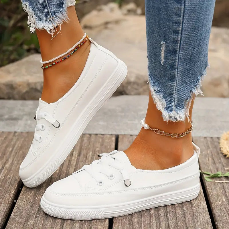Valenzora | Lässige flache Schuhe mit rutschfester Sohle und runder Spitze