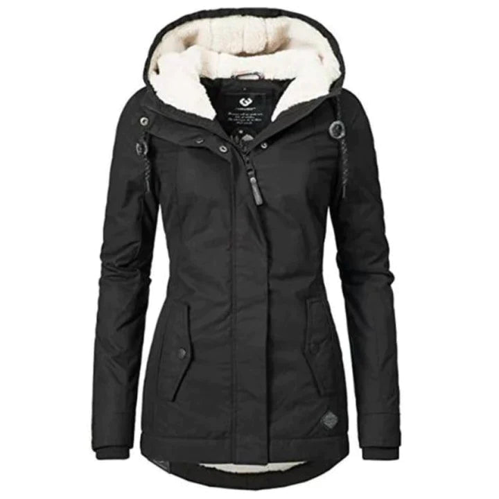Valenzora | Lined winter coat with hood, waterproof, women's