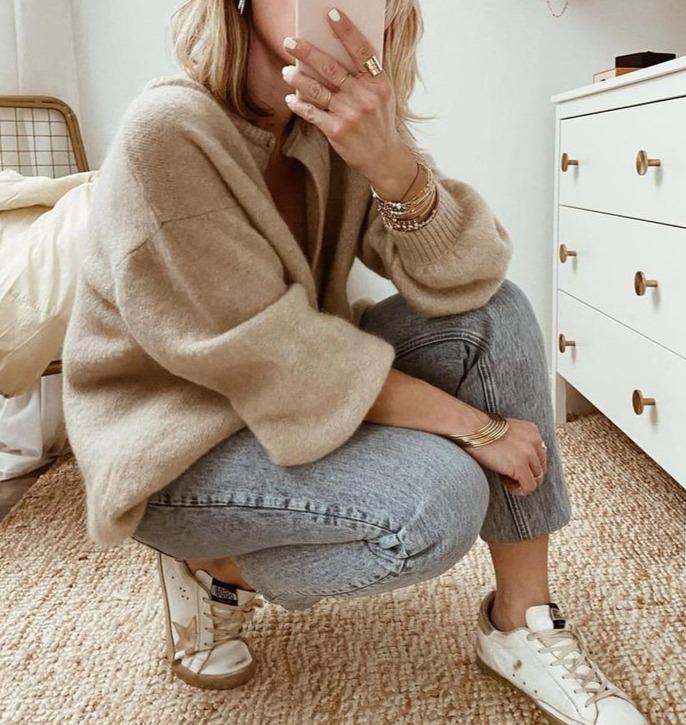 Valenzora | braune Strickjacke für Damen