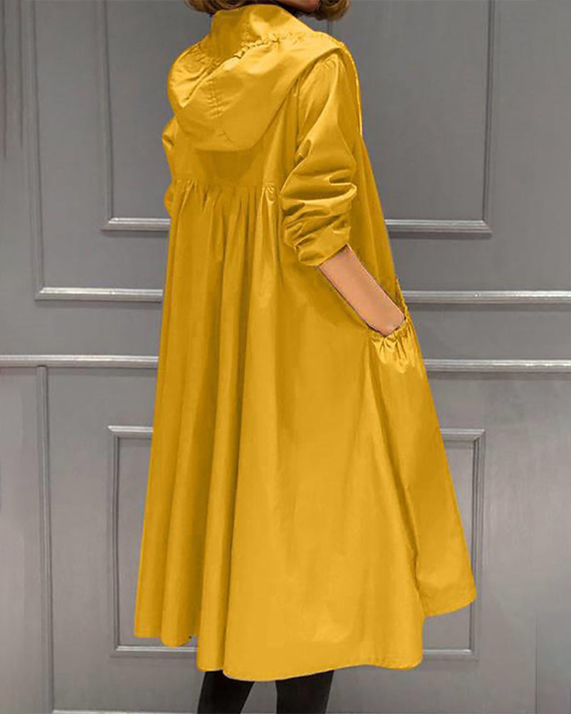 Valenzora | Waterproof Long Trench Coat With