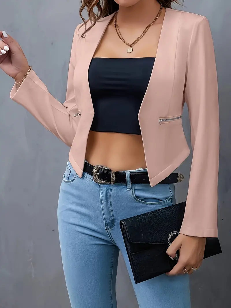 Valenzora | Blazer mit Reißverschlusstaschen