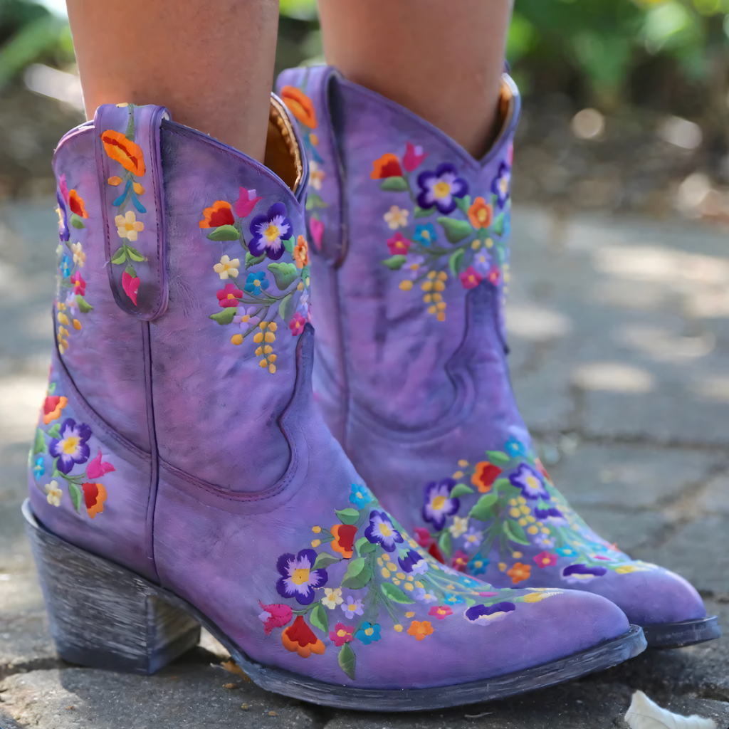 Valenzora | Wetterfeste Vintage-Cowgirl-Stiefel
