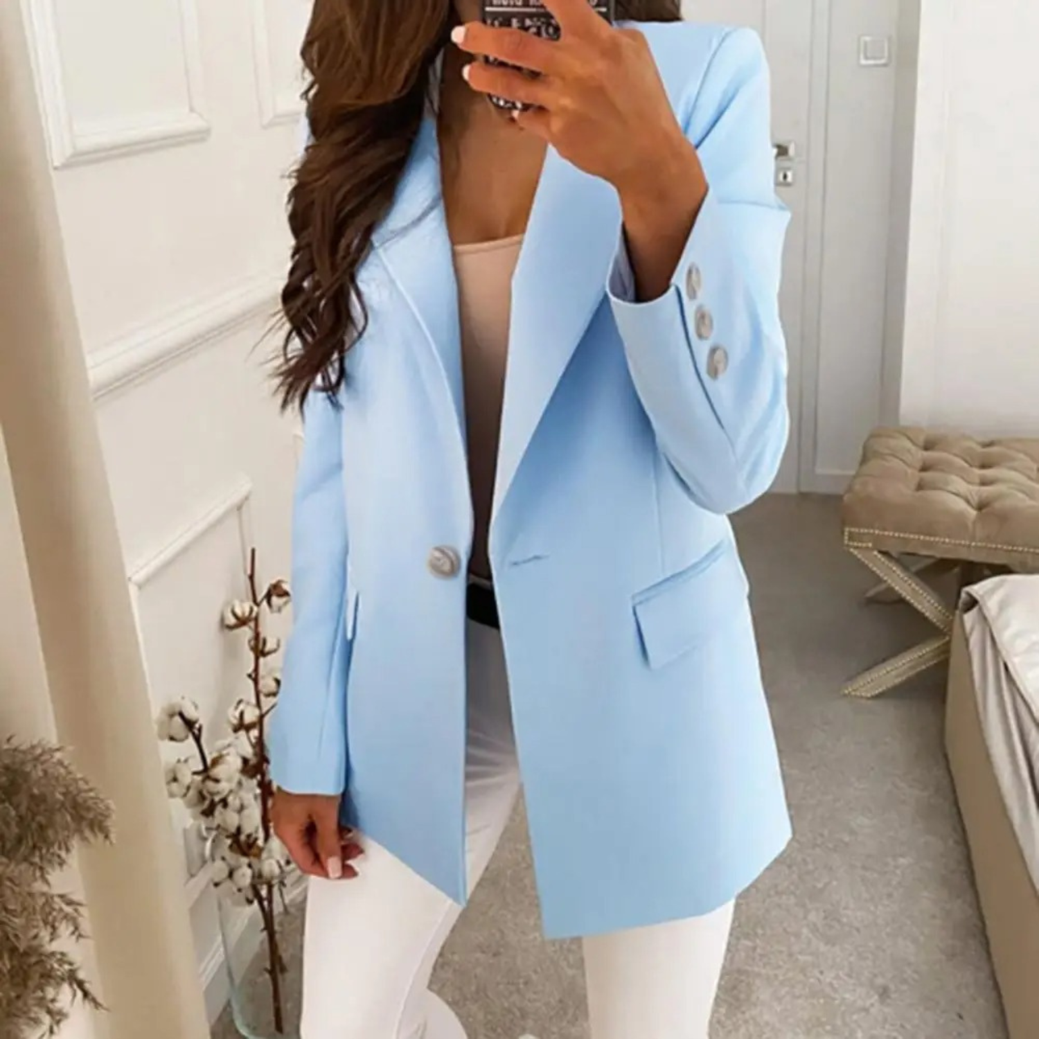 Valenzora – Solid color women's blazer