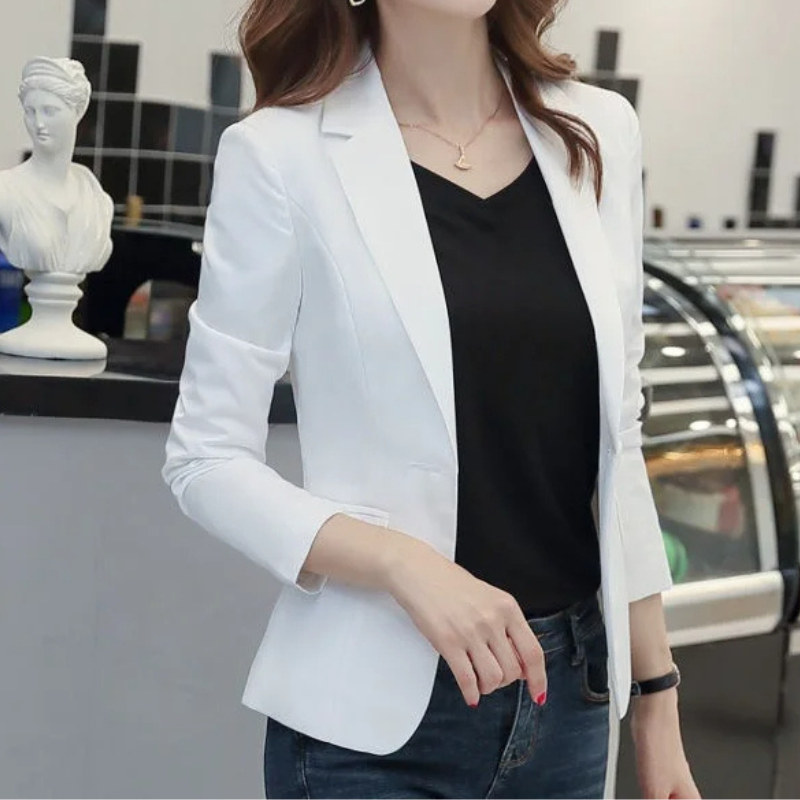 Valenzora | Elegant women's blazer with long sleeves, ideal for work