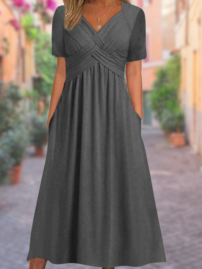 Valenzora | Sommerkleid mit V-Ausschnitt