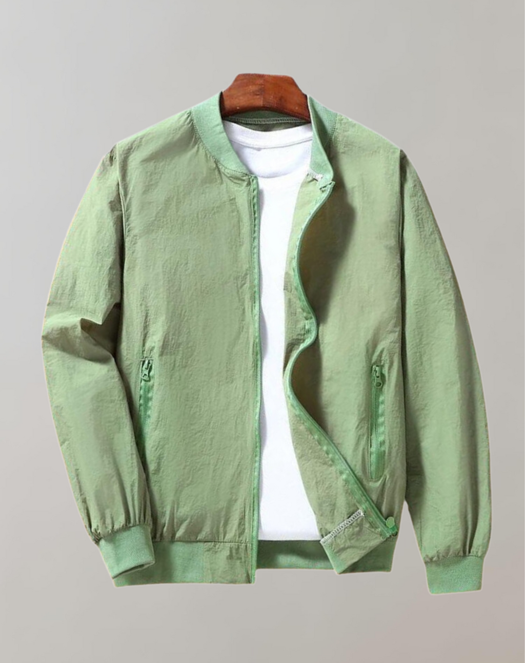 Valenzora | Sporty bomber jacket with stand-up collar