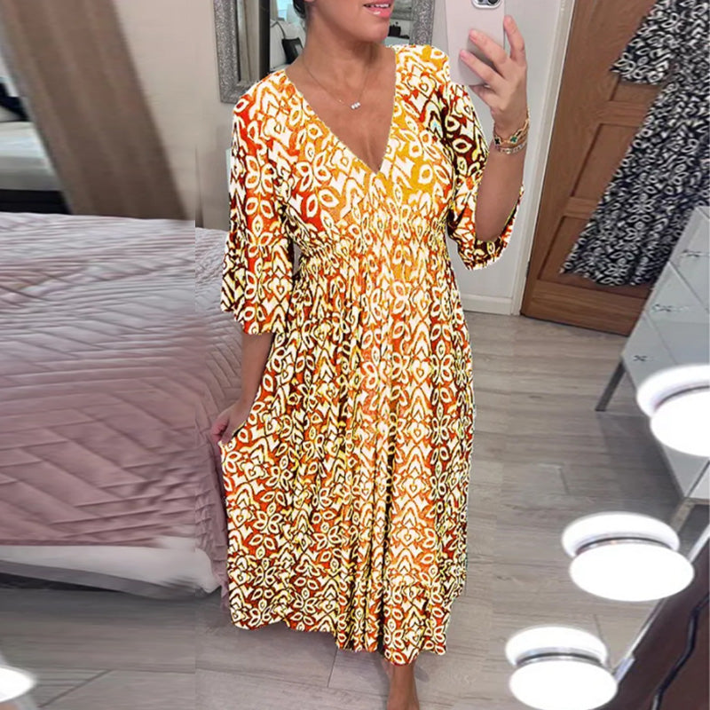 Valenzora | Modisches Damenkleid mit Aufdruck