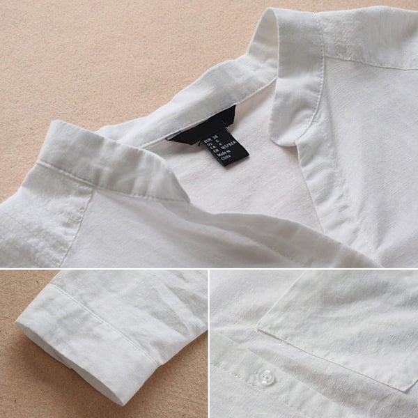 Valenzora | Casual, loose-fitting shirt made of linen-cotton blend