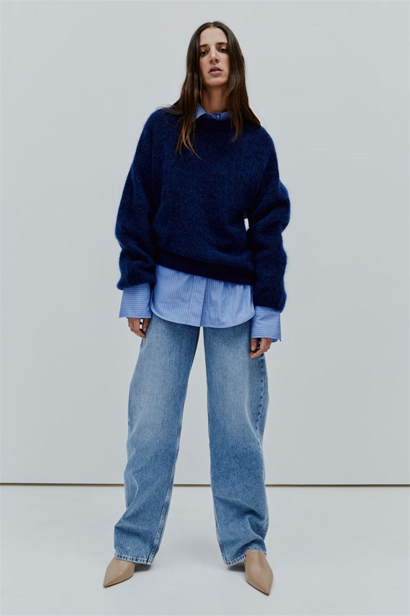 Valenzora | oversized Damenpullover aus Mohair