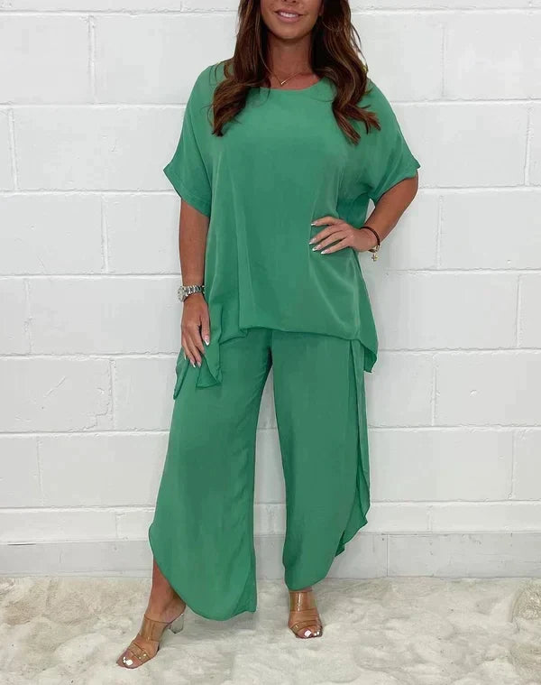Valenzora | Two-piece suit set with sleeves for women | Stylish and comfortable outfit