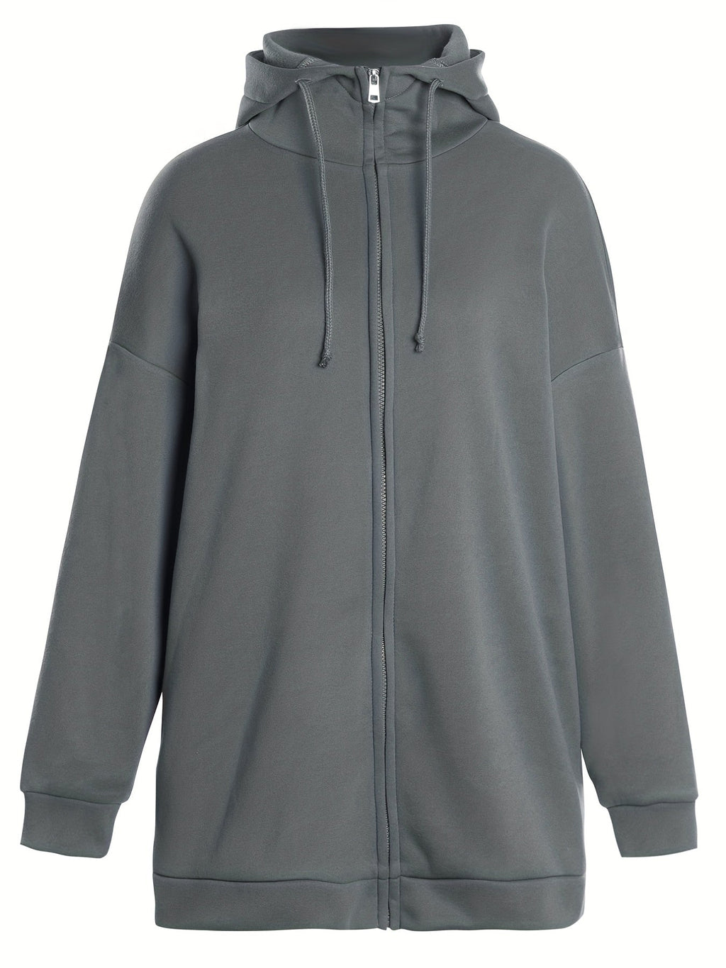 Valenzora | Comfort - Extremely comfortable long zip-up plush hoodie with hood for women