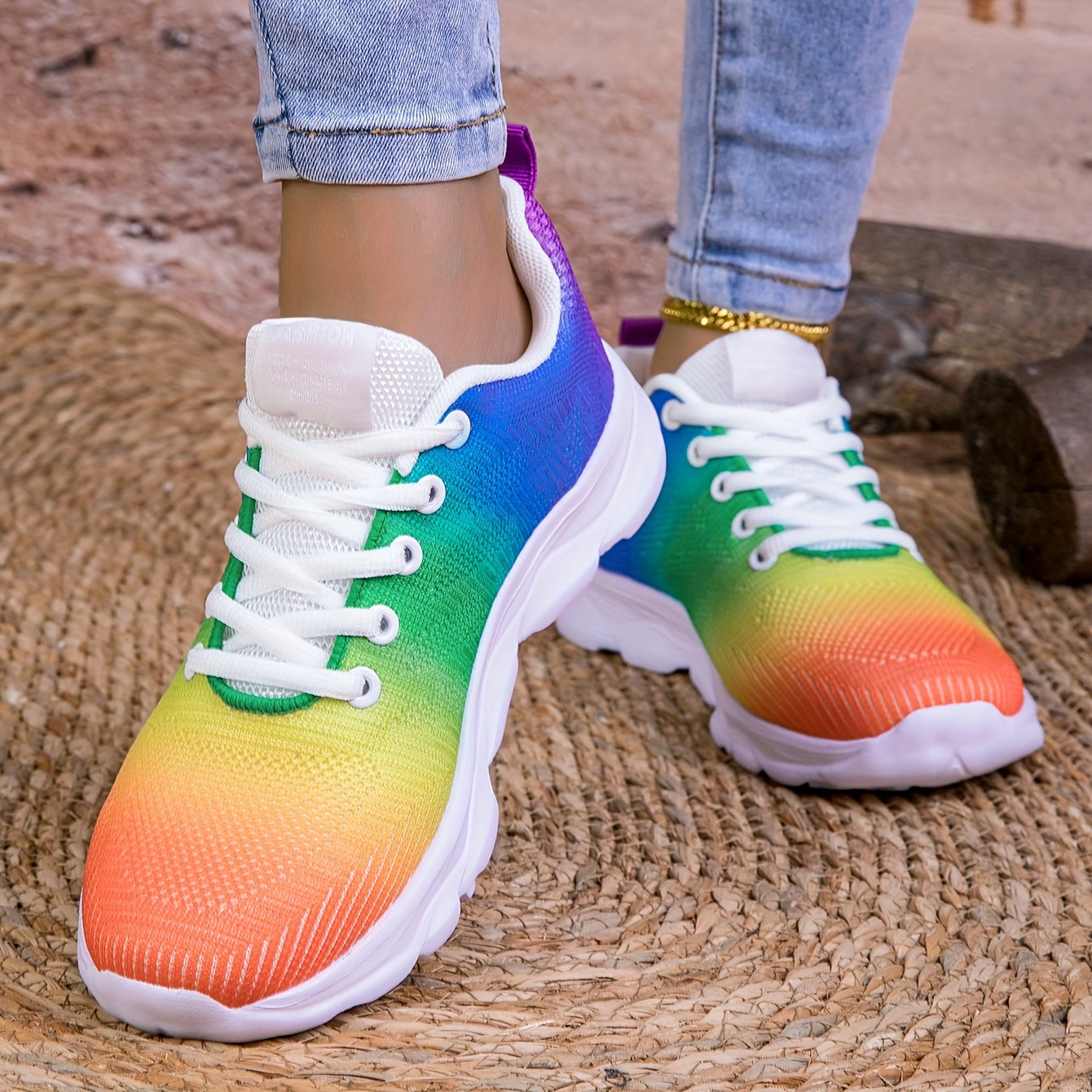 Valenzora | Breathable knitted women's sneakers