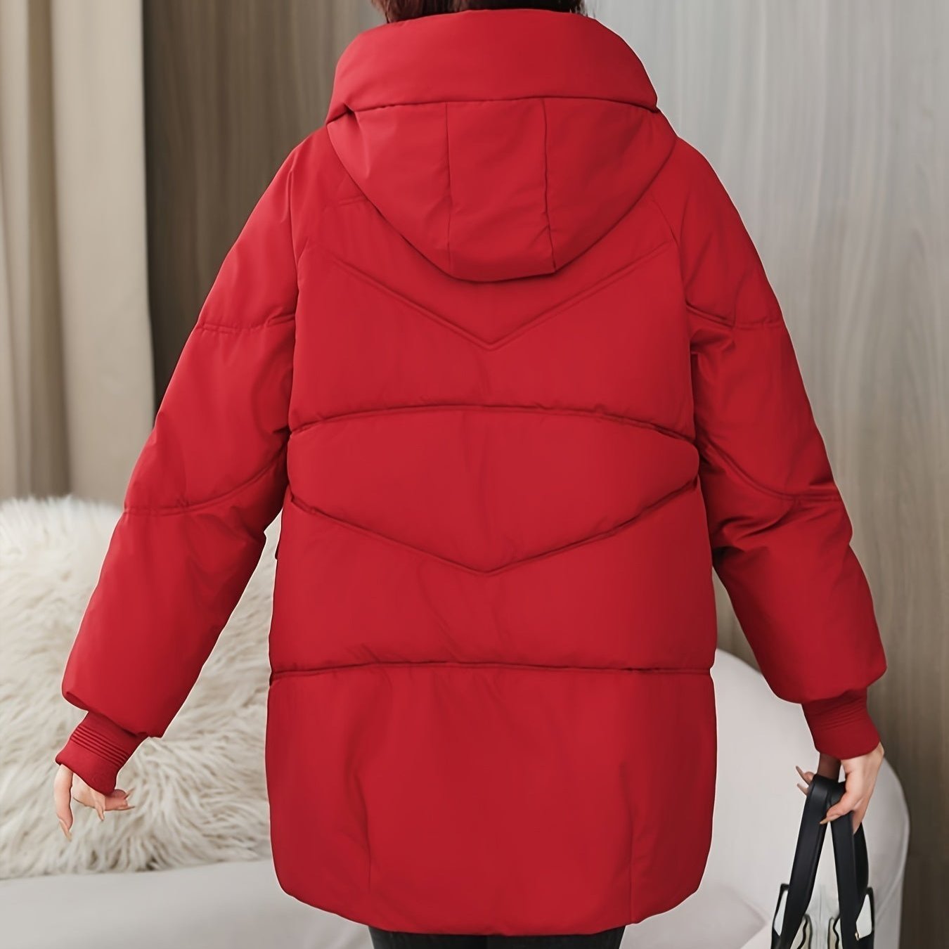Valenzora | Stylische lässige lange Pufferjacke für Damen
