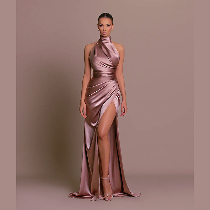 Valenzora | Versatile sleeveless autumn collared long dress