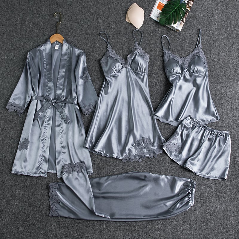 Valenzora | Luxurious Satin Nightdress Set