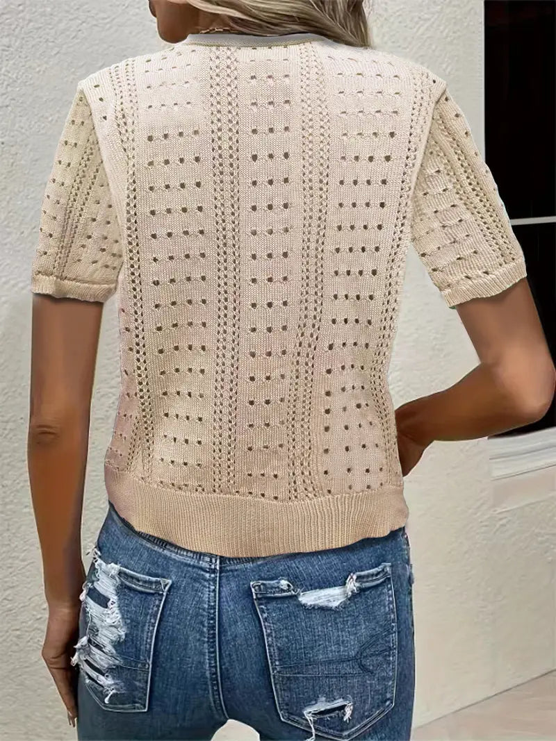 Valenzora | Vielseitiger Komfort, eleganter V-Ausschnitt Cardigan für Damen