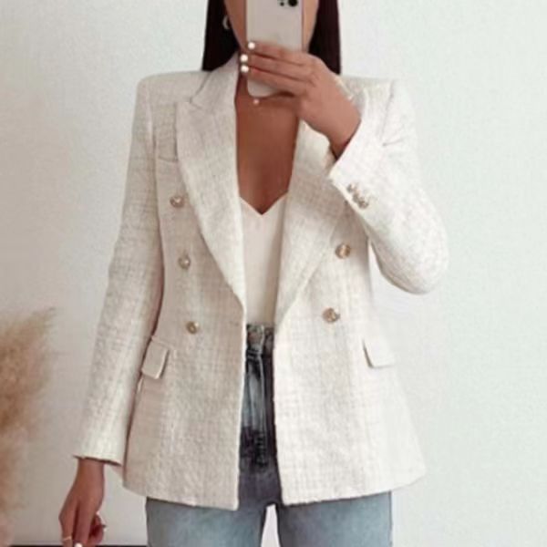 Valenzora | Damen Blazer mit Struktur und Doppelknopfverschluss