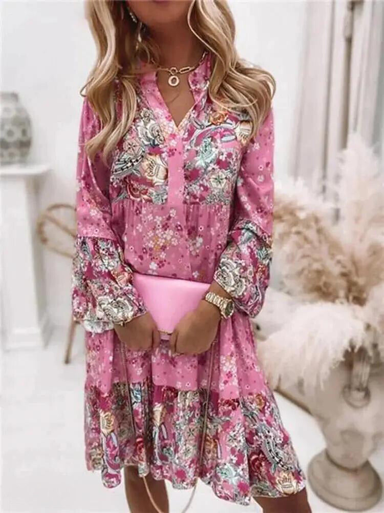 Valenzora - Floral Elegance Flower Dress