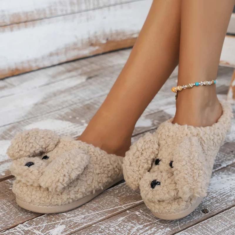 Valenzora | Cartoon Dog Plush Slippers